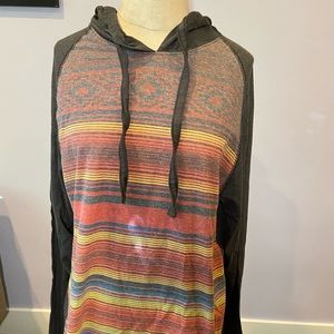 Rainbow striped hoodie